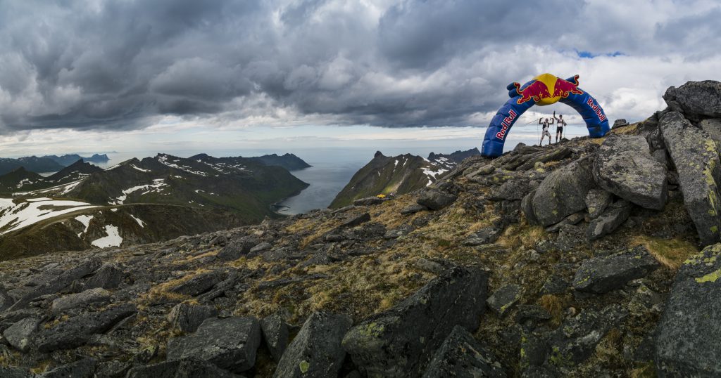 Participant runs Xreid 2016 in Senja, Norway on July 2nd, 2016.